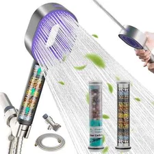 3 Stage Filtered Shower Head with Handheld & High Pressure Water-Saving Spray US