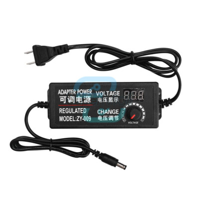 AC 100-220V to DC 3-24V Adjustable Voltage DC Power Adapter Speed Regulation