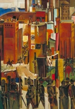 The Surrender of Barcelona : Wyndham Lewis : Archival Quality Art Print