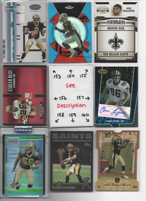 New Orleans Saints *** SERIAL #'d Rookies Autos Jerseys  BREES COOKS BUSH + MORE