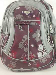 purple flower backpack