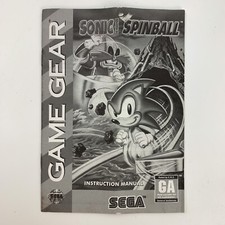 Sonic Spinball Game Gear Instruction Manual