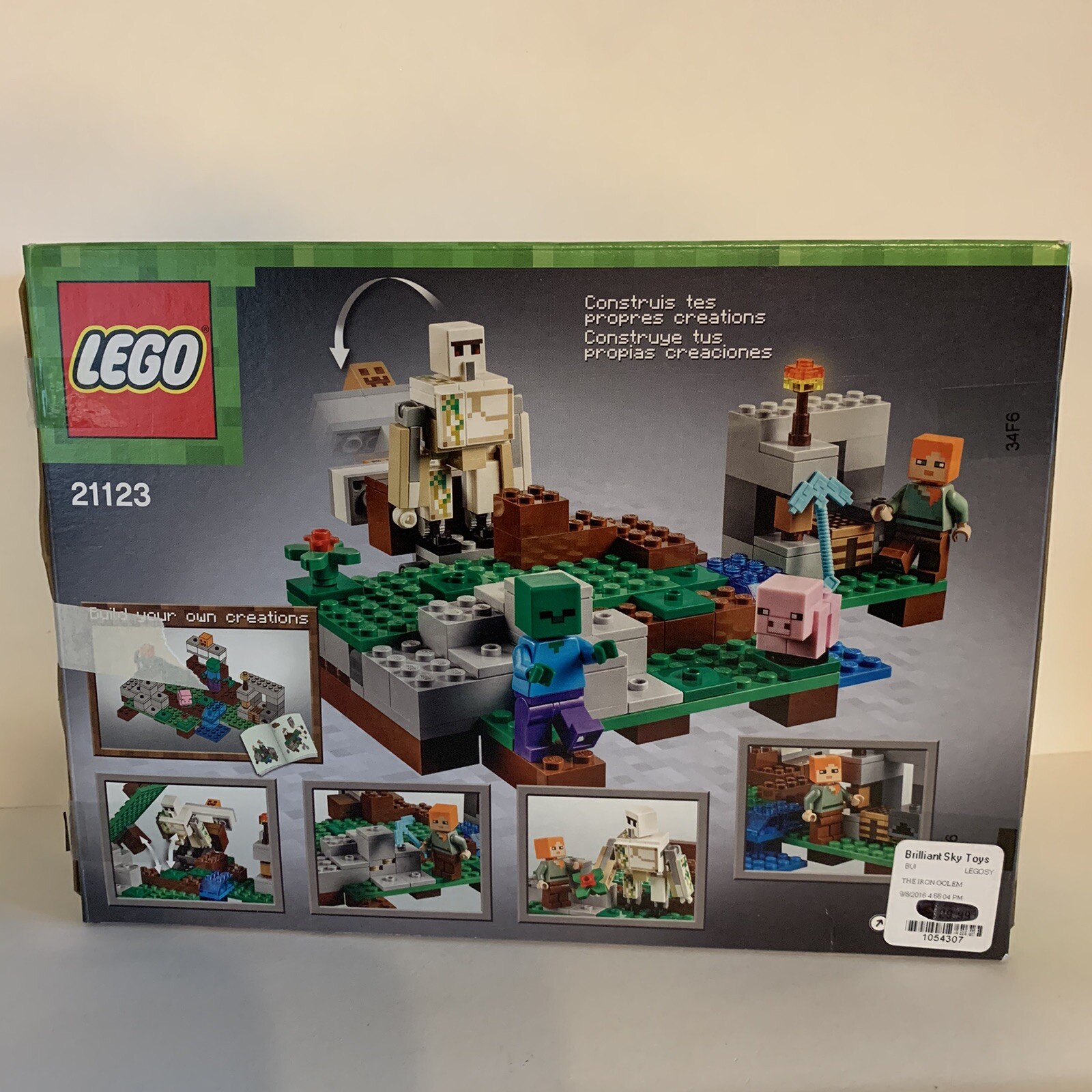 lego minecraft the iron golem instructions