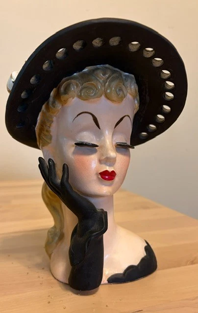 ワコー　ビンテージ　オブジェ、花器 Napco Head Vase In Napco Collectibles for sale | eBay