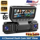 Wireless Dashcam Front and Rear Camera System,Rechargeable 360 1080P Dash Cam OY