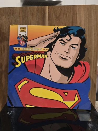 Vintage 1995 The True Story Of Superman - DC Comics A Golden Book