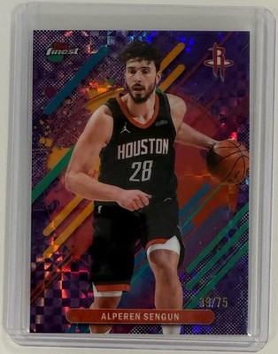2025-26 Topps Finest Alperen Sengun #292 Rare Purple X-Fractor /75