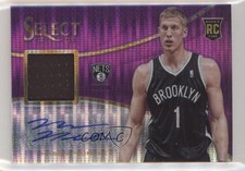 2013-14 Panini Select Rookie Jersey Purple Prizm 33/99 Mason Plumlee #2 Auto s6i