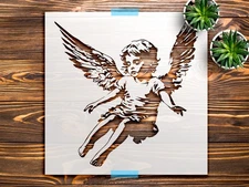 Little Angel Stencil StencilAir Reusable Plastic Wall Art Craft Template
