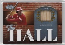 2022 Leaf Lumber The Hall Relics Platinum 2/8 Johnny Bench #TH-28 HOF uk2