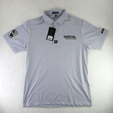 Bad Birdie Polo Golf Shirt M - Infinity Dots Wrinkle Resistant The Shop Beer Co.