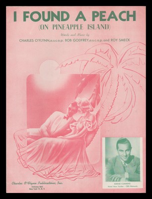 I FOUND A PEACH On Pineapple Island 1954 BERNIE SMECK Vintage Sheet Music