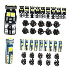 12V T5 37 74 73 2723 2721 T10 158 168 194 2825 with Socket Instrument White