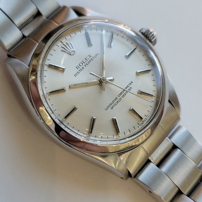 Rolex Oyster Perpetual Ref 1002 Mens 34mm 1960s Automatic All Original RA461
