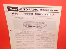 1966 Dodge Pickup Truck Power Wagon Panel Van Bendix Am Radio Service Manual 66 1966 Dodge Pickup Truck Power Wagon Panel Van Bendix Am Radio Service Manual 66