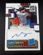 2022 Panini Donruss Optic - Rated Rookie Signatures Romy Gonzalez #RRS-RG White