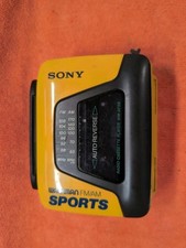 Sony Sports Walkman WM-AF59 Cassette Player FM/AM Rdio Tested Workng /For Repair