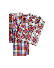 J Crew 3Pc Flannel Pajama Set Mens XXL NWT Cotton Button-Up Shirt 2 Pants CE209