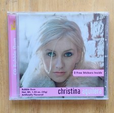 Christina Aquilera 2000 Novelty CD Bubblegum CD Case & Stickers