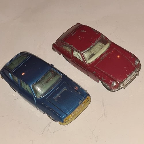 CORGI TOYS Lancia Fulvia Sport Zagato & MGB GT 1960s Original  Vintage Diecasts