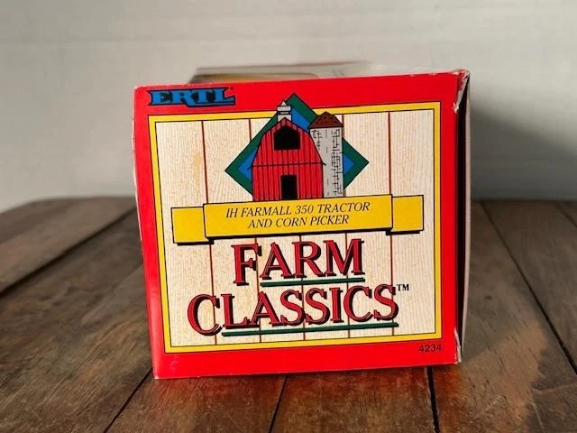 ERTL Farm Classics - IH Farmall 350 Tractor & Corn Picker Die-Cast 1/43 (NRFB) - Image 2 of 4
