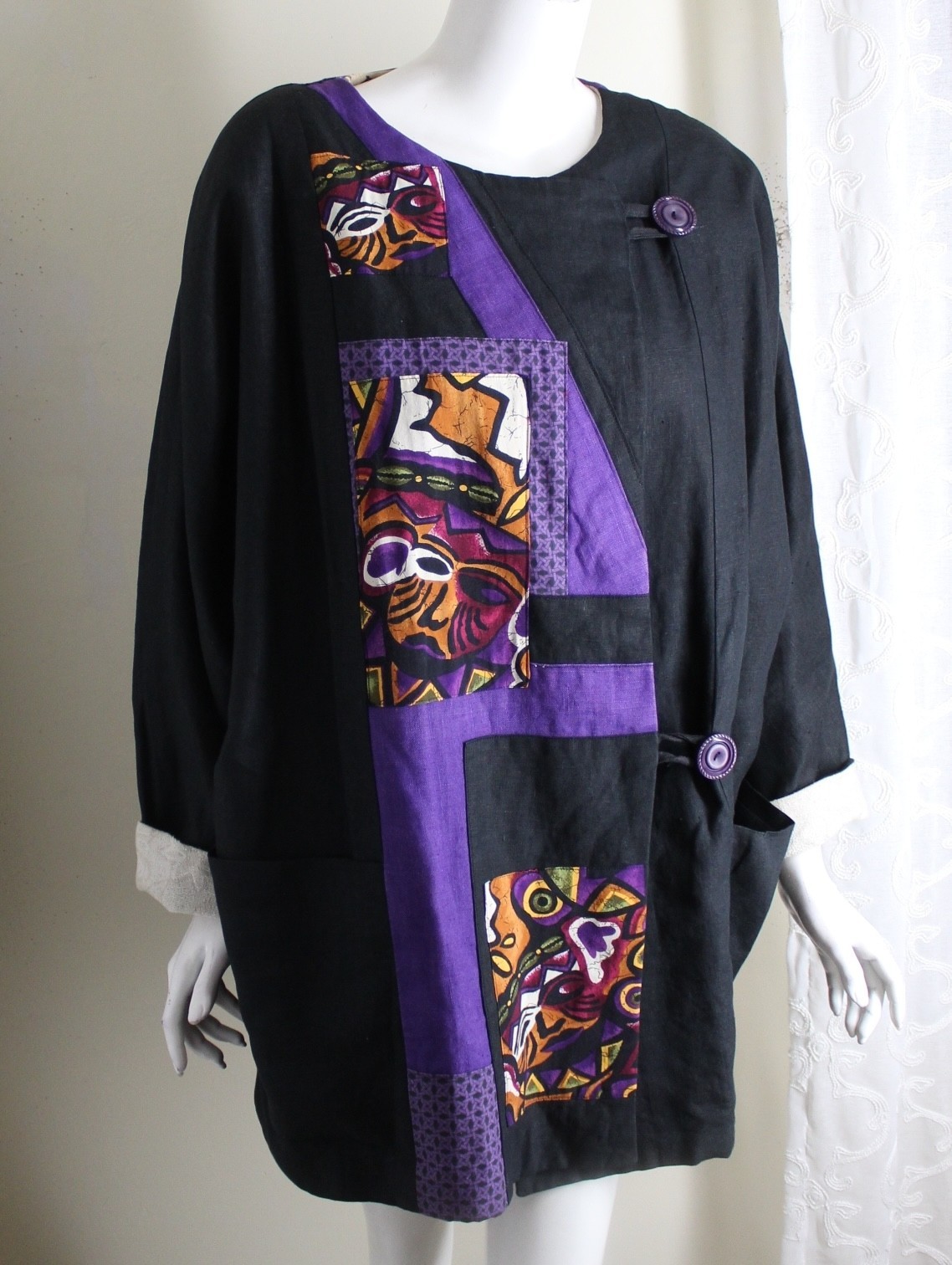 AMAZING HandMade Art Patchwork Reversible Egypt K… - image 9