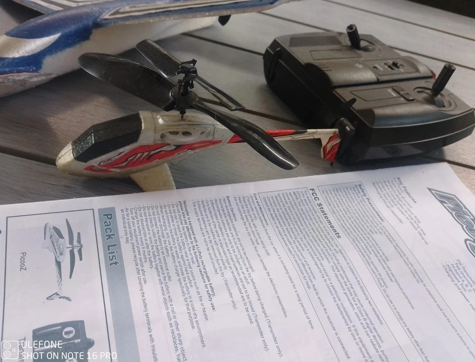 X - Twin Propellerflugzeug und Silverlit Helikopter bespielter Zustand - Bild 4 von 4