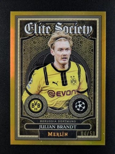2024-25 Topps Merlin Chrome JULIAN BRANDT 4/50 Gold Ref. Elite Society #ES-5