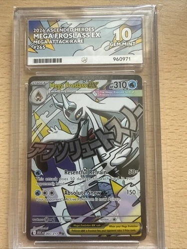 Mega Froslass ex Ascended Heroes 265/217 ACE 10 GEM Mint