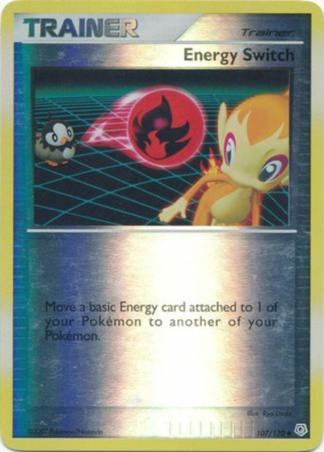 Energy Switch - 107/130 - Uncommon - Reverse Holo - LP - Diamond and Pearl