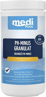 (6,66 EUR/kg) mediPOOL pH-Minus Granulat 1,5kg - zur Senkung des pH-Werts