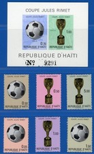 Haiti, Jules Rimet Cup set + Souvenir sheet. 1971. MNH.