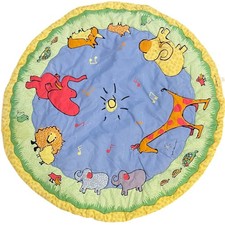Vintage Carter s John Lennon Yoko Ono Safari Baby Play Mat Round 34