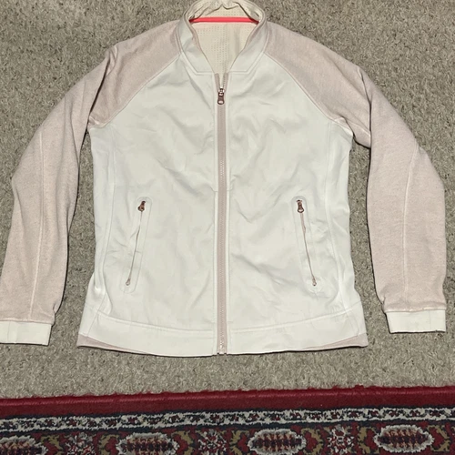 OFF WHITE Giacca Lululemon Var City bianco sporco rosa taglia 6