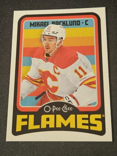 24-25 O-Pee-Chee Mikael Backlund Retro 🚨🚨🚨 Calgary Flames