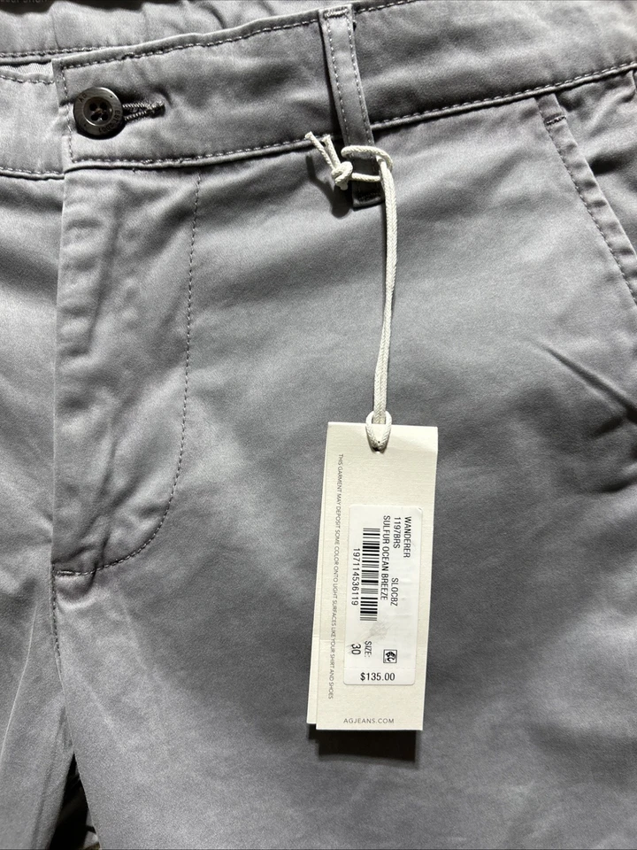 AG Adriano Goldschmied The Wanderer 8.5” Trouser Short Size 30 NWT Ocean Breeze - Image 2 of 4