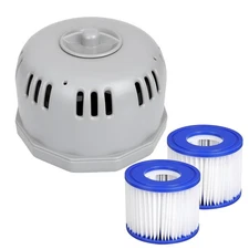 "Type VI Filter Holder Set & 2 Hot Tub Filter Cartridges for Coleman Saluspa, La