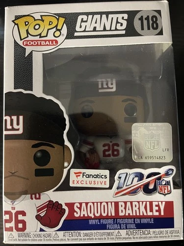 Funko Pop! Saquon Barkley - NFL New York Giants - FANATICS EXCLUSIVE #118