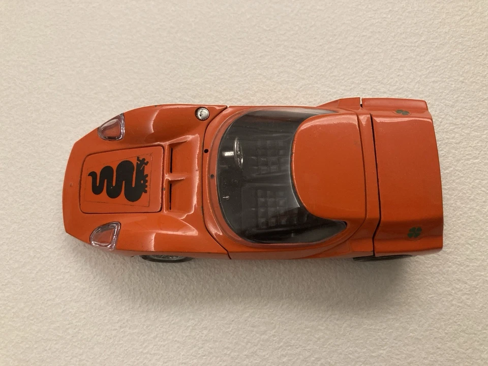 POLITOYS-M  OSI SCARABEO N°575-1600 ALFA ROMEO - ARANCIONE SCALA 1:25 - No Box - Immagine 3 di 4