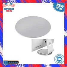 360° Rotation Monitor Swivel Base, Silver Aluminum Alloy Computer Screen Monitor