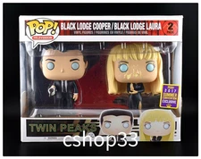 Funko Twin Peaks Black Lodge Dale Cooper & Laura 2-pack SDCC 2017 • Box Not Mint