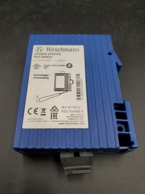 Hirschmann Spider 4TX/1FX-SM EEC Rail Switch Industrial USED WORKING No Plug 