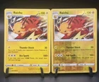 Pokemon Card Raichu Lost Origin Reverse Holo Rare & Non Holo Rare 053/196 Bundle