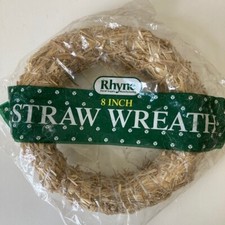 Wreath Straw Rhyne 8 Inch Floral Supply Door Decoration Wall Fall Thanksgiving