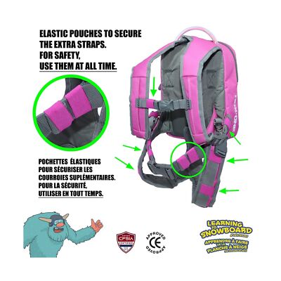 MDXONE Kids Snowboard Ski harness Trainer with retractable leash