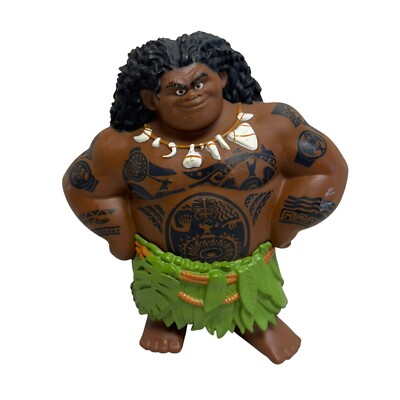 DISNEY Moana Mega Maui 8'' Action Figure Doll Hard Plastic Toy Kids Original
