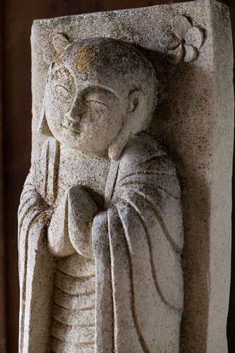 Healing Peace Soothing Jizo Bodhisattva Stone Buddha Garden Statue Ornament from - Picture 2 of 10