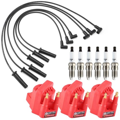 Ignition Coil DR39 & Spark Plug & Wire Set For 1996-08 Buick Lucerne Chevy 3.8L - Picture 3 of 12