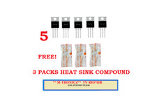 5  PCS TIP-147  PNP DARLINGTON POWER TRANSISTOR  FREE HEATSINK COMPOUND