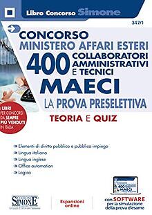 Concorso Ministero Affari Esteri   400 Collaboratori Amm... | Buch | Zustand gut